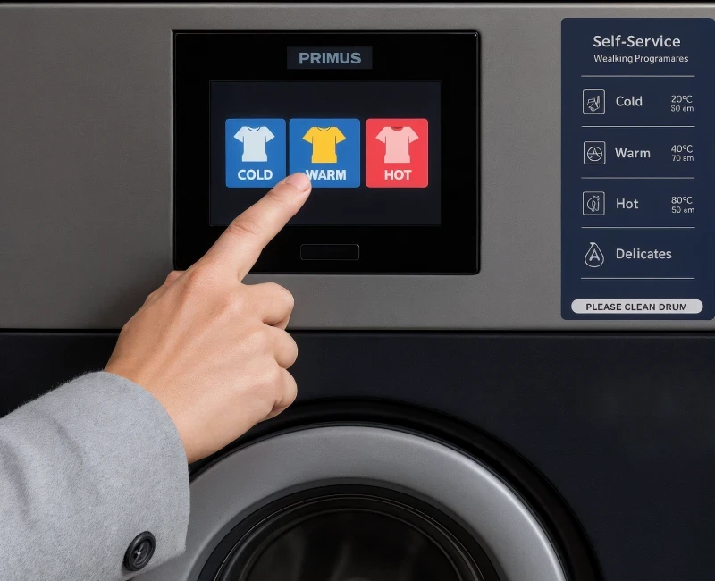 Cerrar puerta y elegir programa